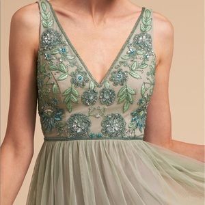 ISO: BHLD: hibiscus dress. Aqua mist